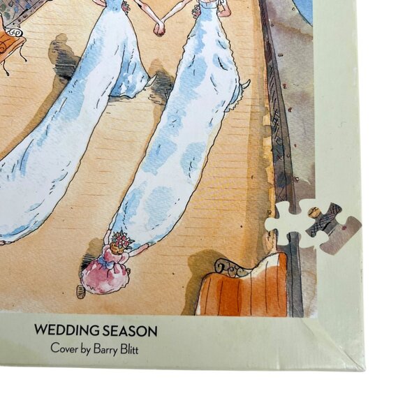 The New Yorker Wedding Season Puzzle 500 Pieces Bary Blitt Two Brides on Bridge - Picture 8 of 16